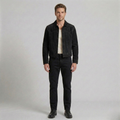 Men's Faux-Suede Button Jacket