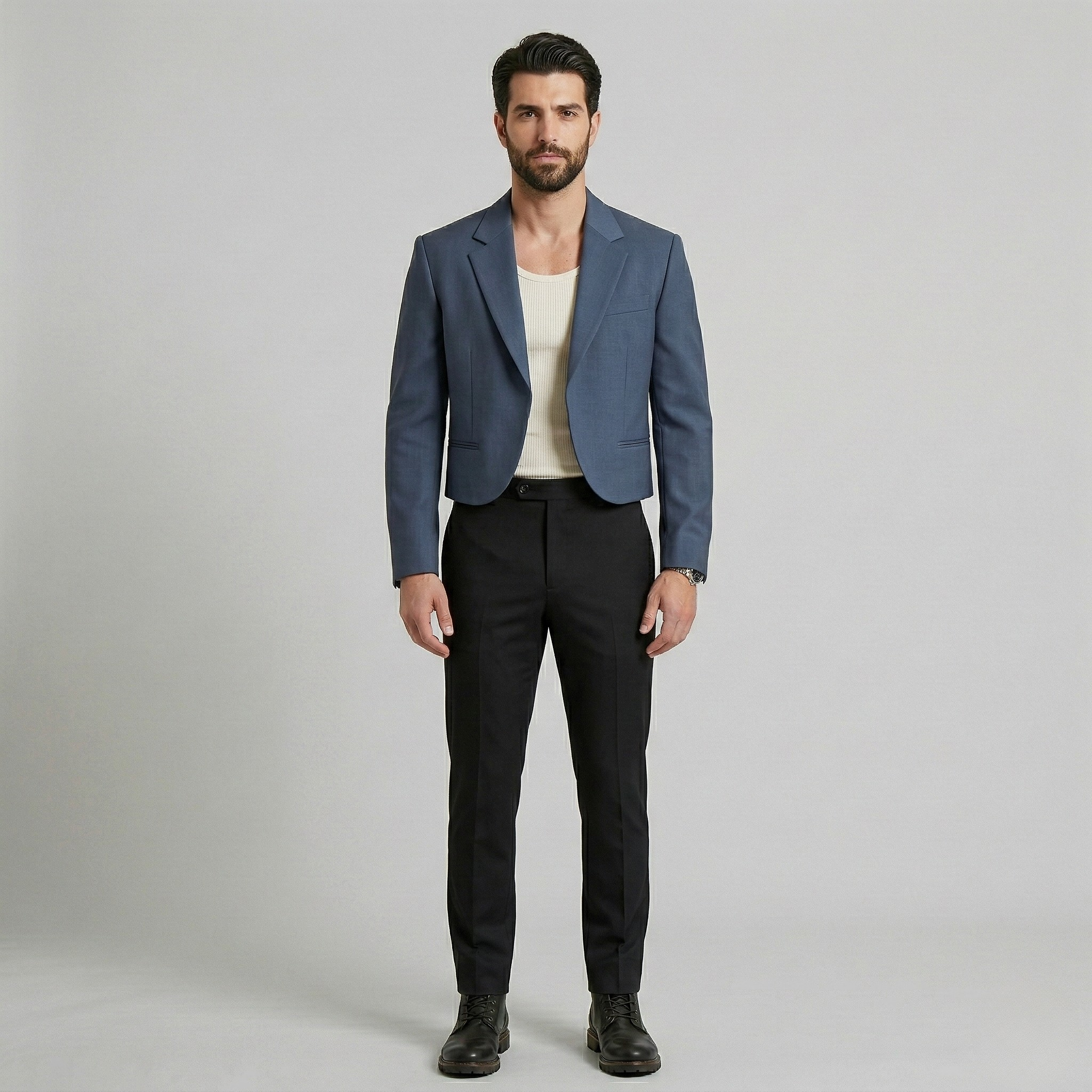 Men's Cropped Modern Blazer
