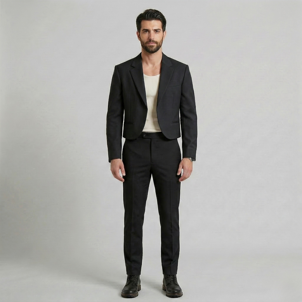 Men's Cropped Modern Blazer