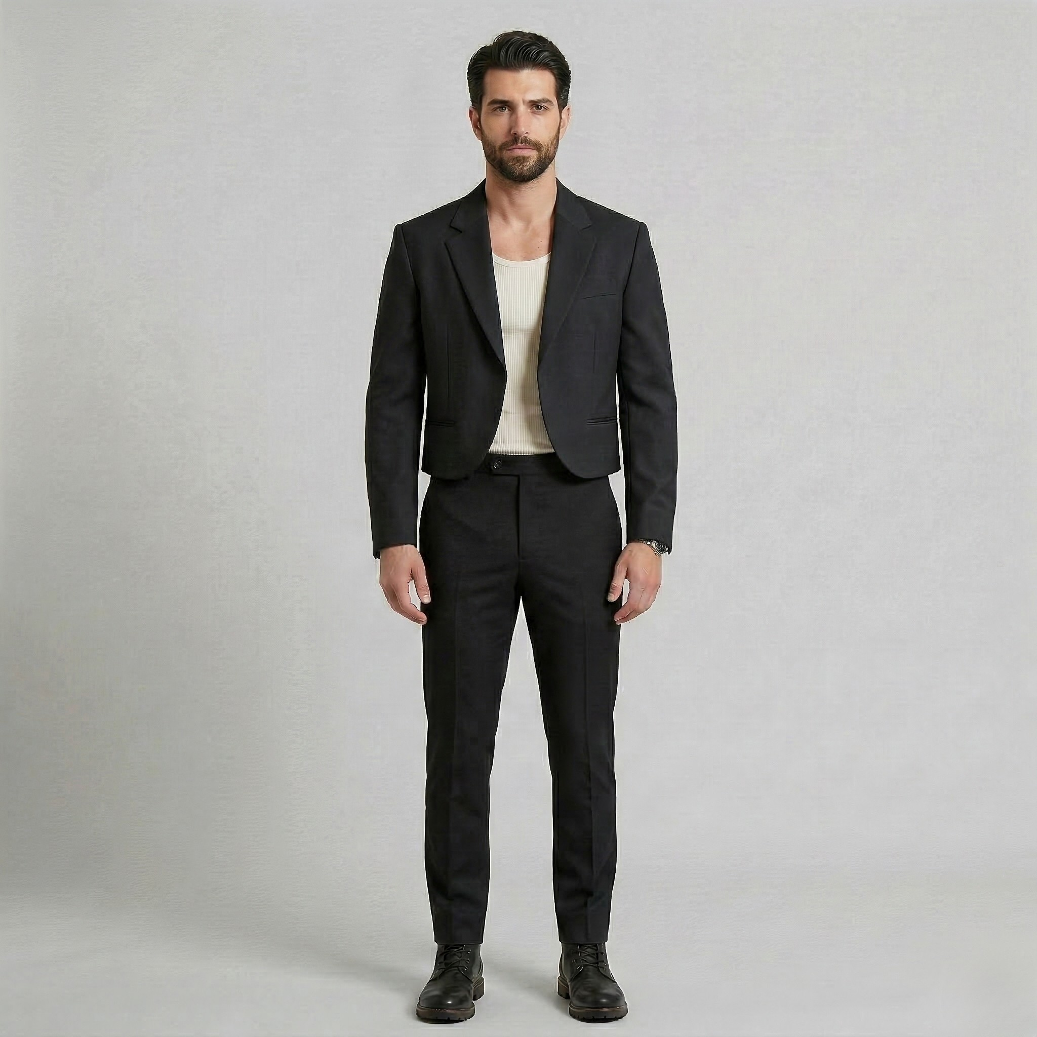 Men's Cropped Modern Blazer