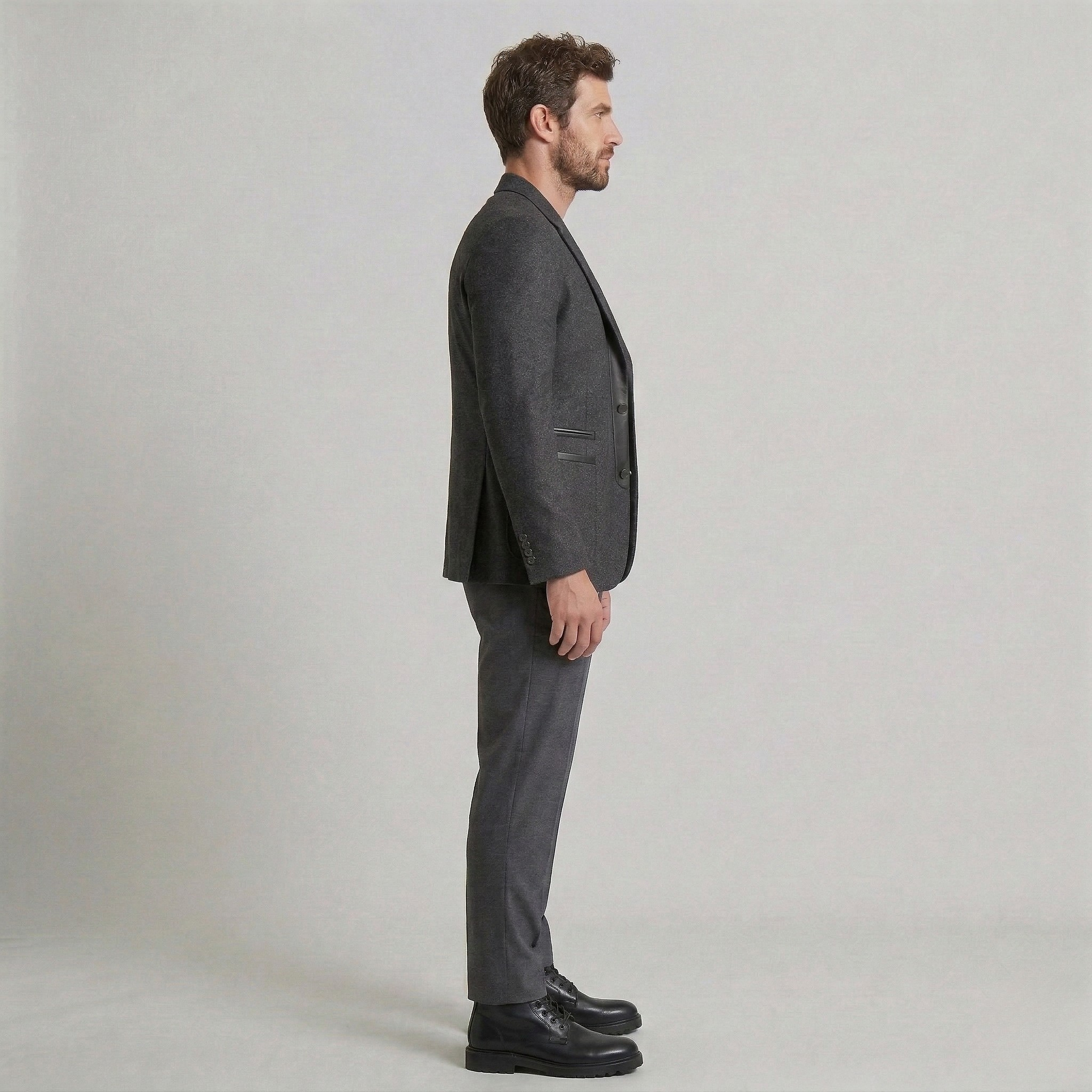 Men's Textured Modern Blazer