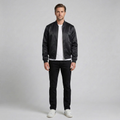 Men's Satin-Finish Bomber Jacket
