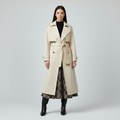 Women's Belted Double-Breasted Trench Coat