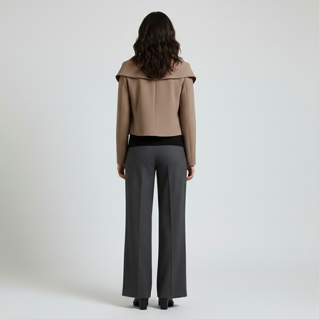 Women's Cropped Open-Front Blazer