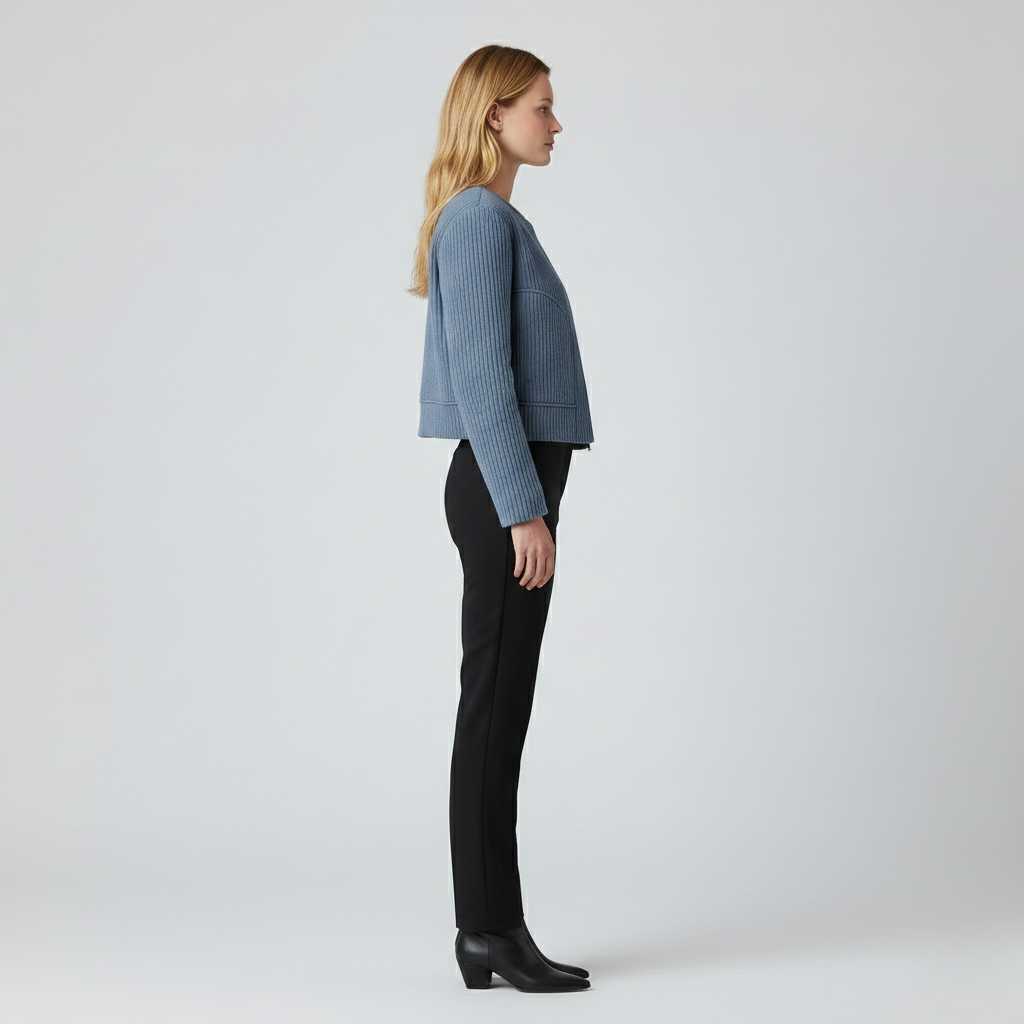 Women's Ribbed Cropped Jacket