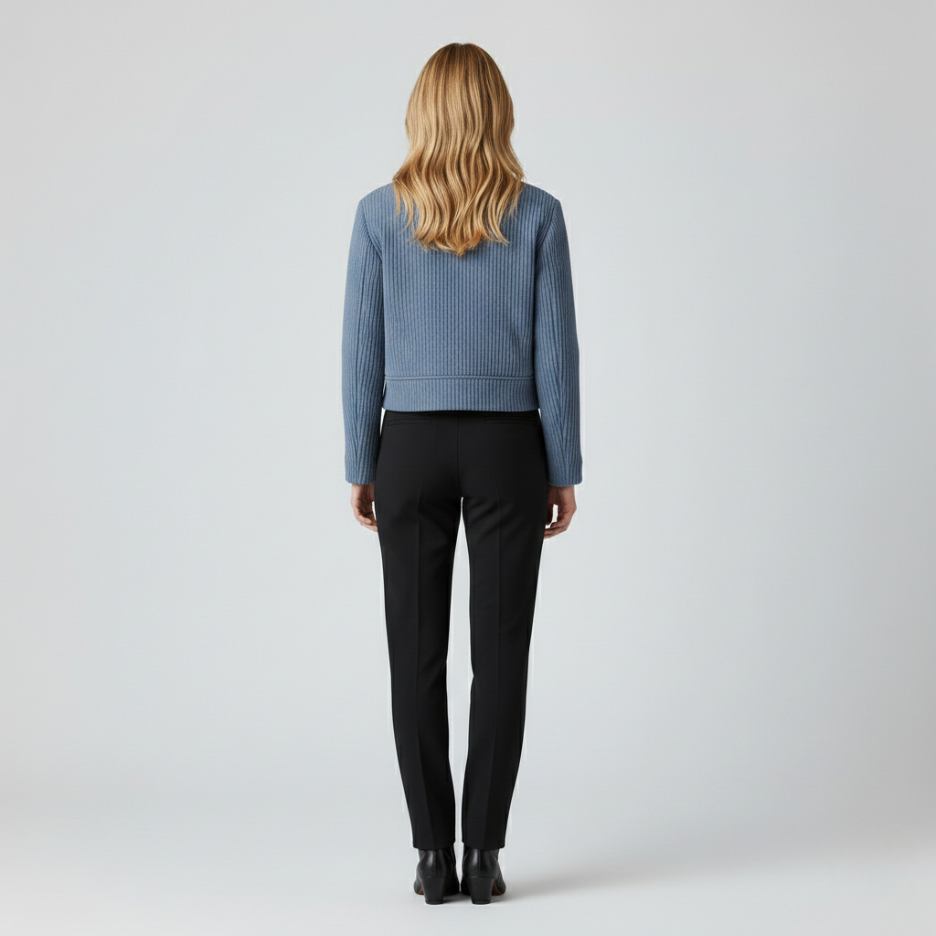 Women's Ribbed Cropped Jacket