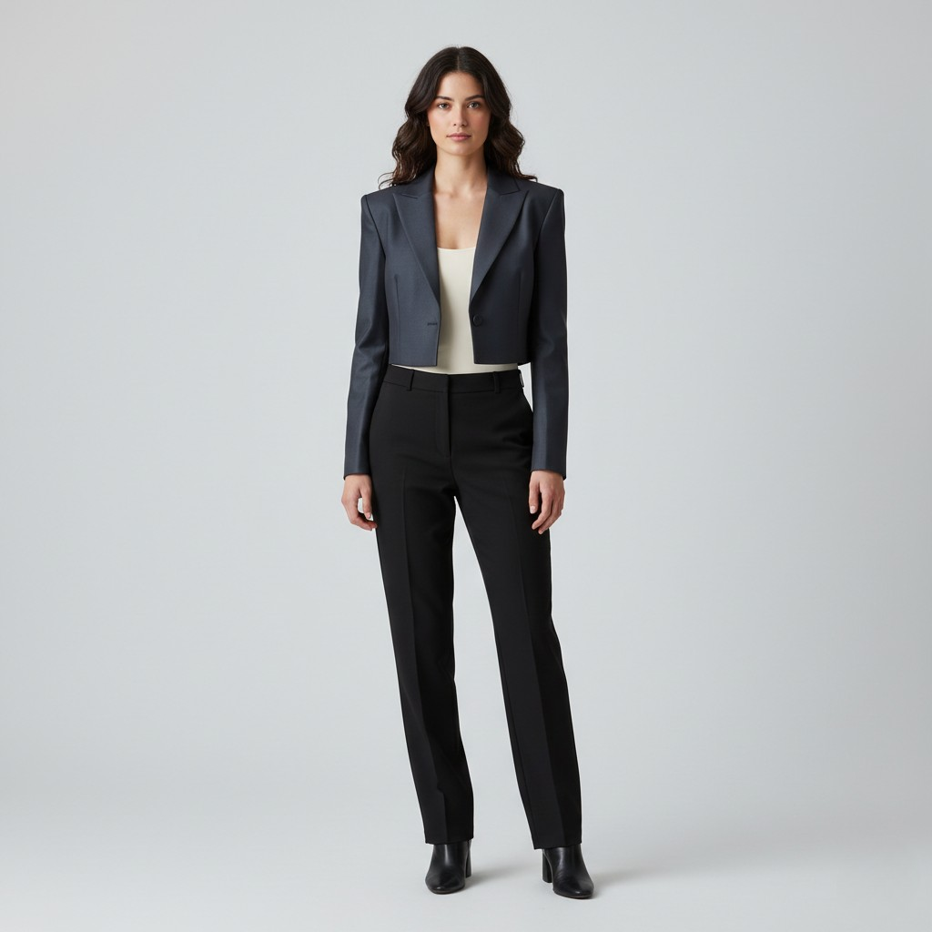 Women's Structured Cropped Blazer