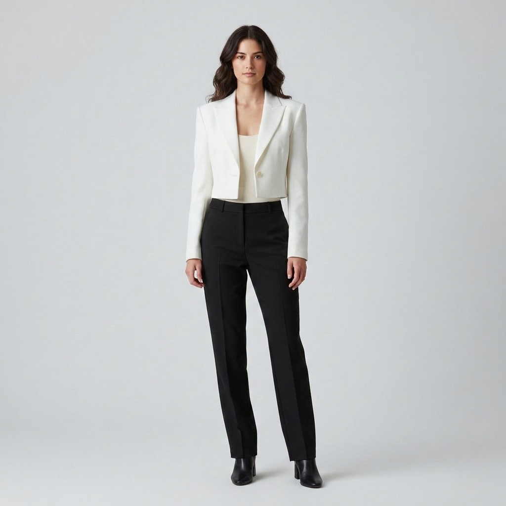 Women's Structured Cropped Blazer