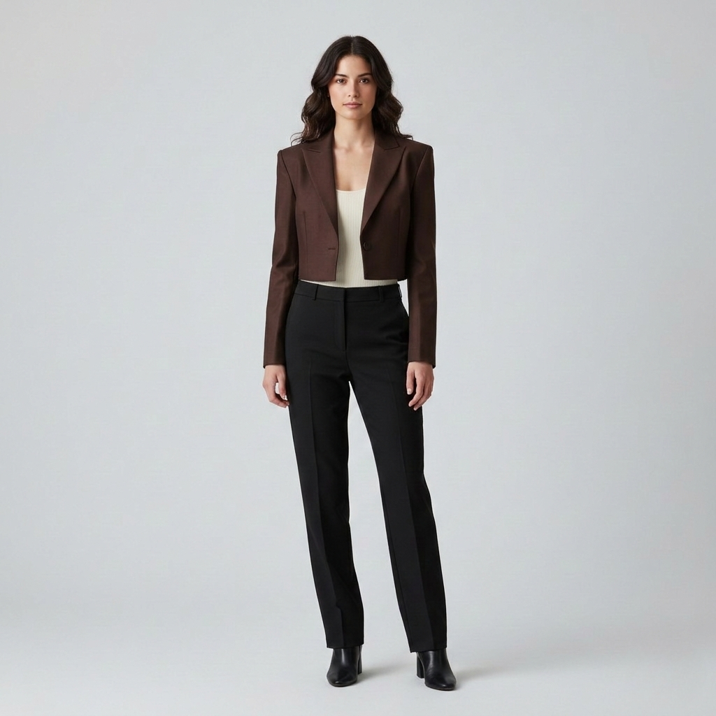 Women's Structured Cropped Blazer