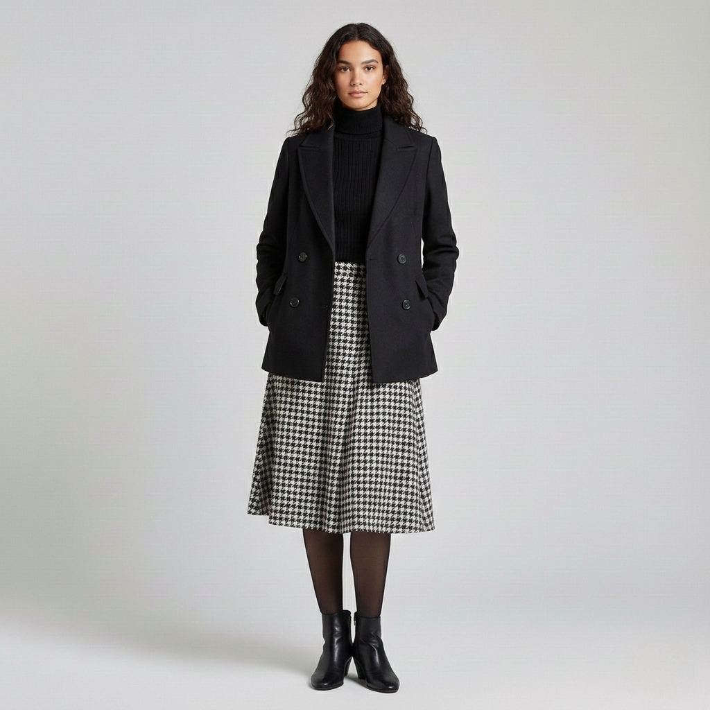 Women's Double-Breasted Tailored Coat
