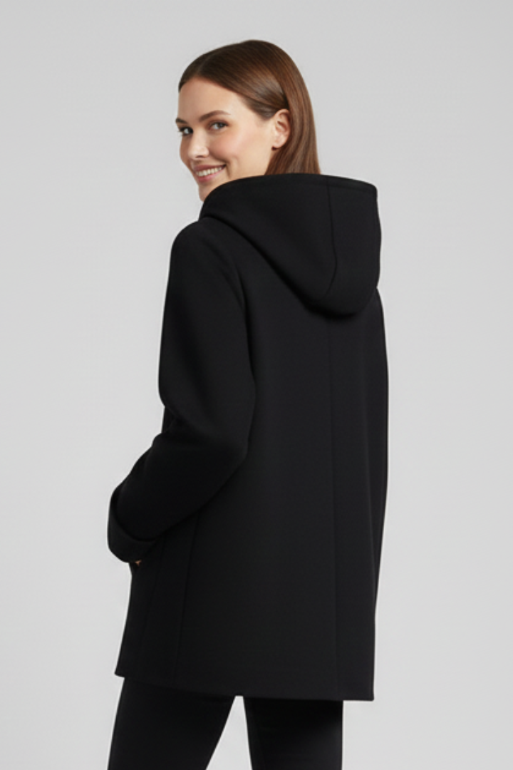 Women’s Hooded Jacket with Zip and Pockets