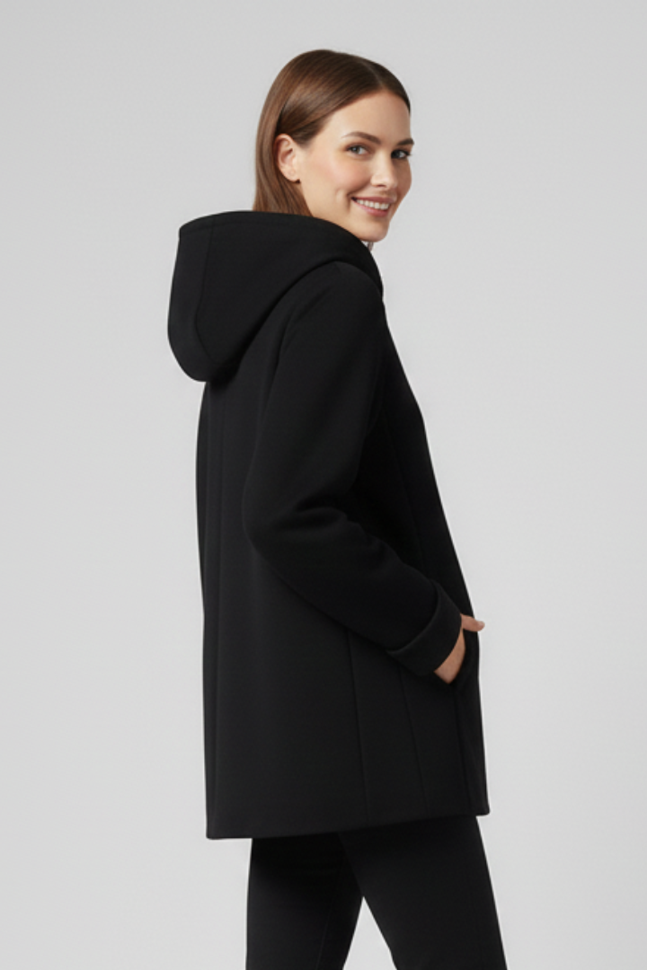 Women’s Hooded Jacket with Zip and Pockets