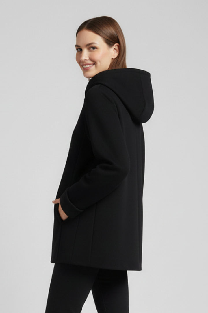 Women’s Hooded Jacket with Zip and Pockets