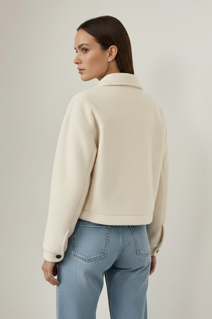 Women’s Jacket with Button Closure and Chest Pockets