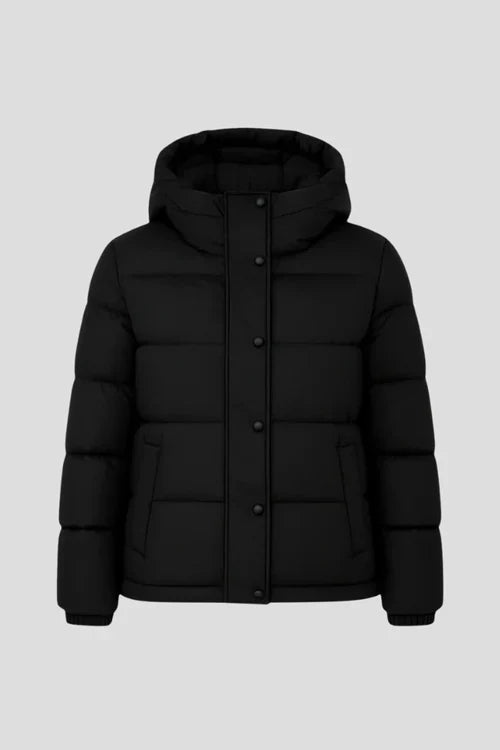 Women’s Down Jacket with Insulation and Secure Fit